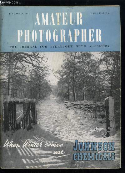 Amateur photographer n 3296 - Personal interpretation by Raymond P. Smith, Photographic surveying from aircraft by Robert Kendal, Trees in the winter landscape by P.S. Milne, Portrait balance, Stereoscopic photography by A.W. Judge