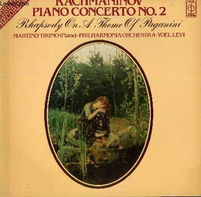DISQUE VINYLE 33T CONCERTO N2 IN C MINOR / RHAPSODY ON A THEME OF PAGANINI.
