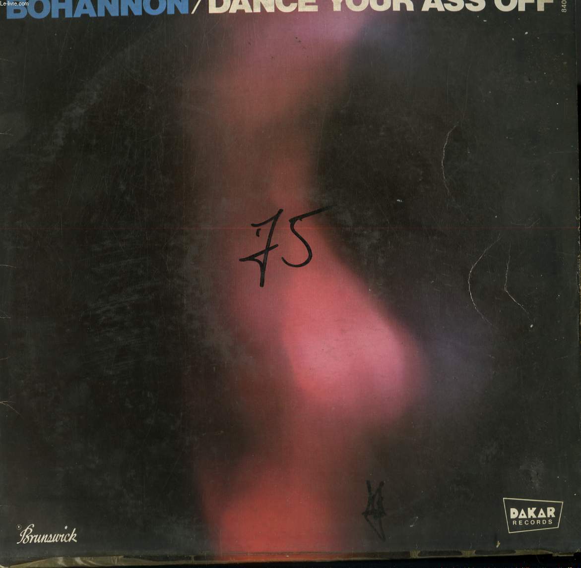 DISQUE VINYLE 33T DANCE YOUR ASS OFF / THE GROVE I FEEL / ZULU / PARTY PEOPLE / TRYING TO BE SLICK / SPREAD THE GROOVE AROUND / BOHANNON'S THEME.