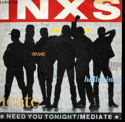 DISQUE VINYLE MAXI 45T NEED YOU TONIGHT / I'M COMMING