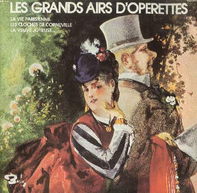 DISQUE VINYLE 33T / LES GRANDS AIRS D'OPERETTE / DIRIGE PAR WAL-BERG / OFFENBACHIANA / MONSIEUR BEAUCAIRE / LA FILLE DE MADAME ANGOT...