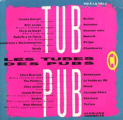 DISQUE VINYLE 33T / TUB PUB / LES TUBES DES PUBS / VOLUME 1
