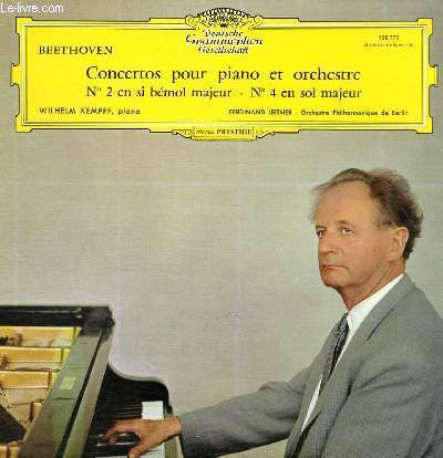 DISQUE VINYLE 33T CONCERTO POUR PIANO ET ORCHESTRE N2 EN SI BEMOL MAJEUR - N4 EN SOL MAJEUR.