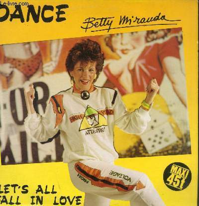 DISQUE VINYLE 33T DANSE- LET'S ALL FALL IN LOVE.