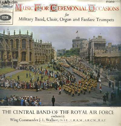 DISQUE VINYLE 33T THE CENTRAL BAND OF THE ROYAL AIR FORCE.