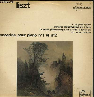 DISQUE VINYLE 33T CONCERTOS POUR PIANO ET ORCHESTRE N1 ET N2.