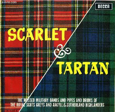 DISQUE VINYLE 33T FANFARE FOR A DEDICATION, MARCH AND COUNTER MARCH, ROBBIE BURNS MEDLEY, DRUMMERS CALL, HIGHLAND DANCE SET, COLONEL BOGEY MARCH, MARCH SCOTTISH EMBLEM, PAST DAYS WITH THE GREYS, PIPES AND DRUMS MARCH DISPLAY, HOLYROOD.....
