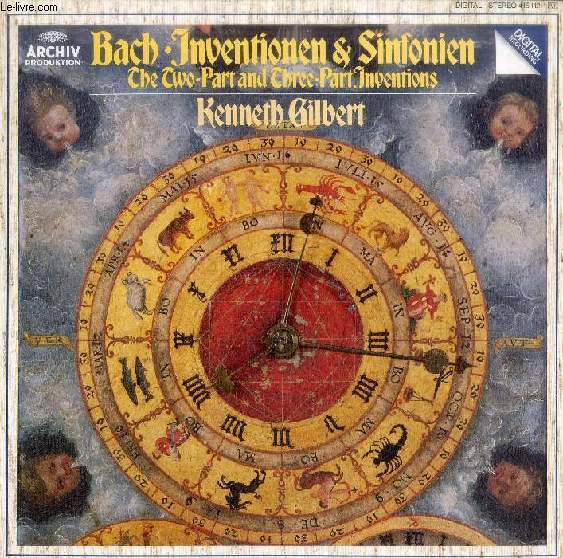 DISQUE VINYLE 33T : INVENTIONEN & SINFONIEN, THE TWO-PART AND THREE-PART INVENTIONS