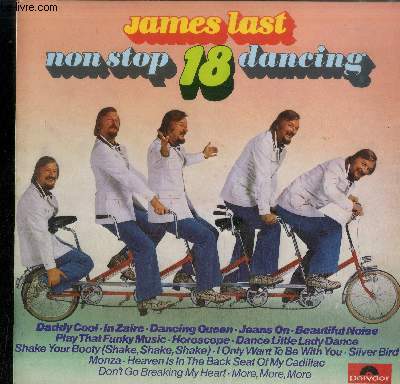 DISQUE VINYLE 33T : NON STOP 18 DANCING - Run back to Mamma, Don't go breaking my heart, Dancing queen, Horoscope, Silver bird, Getaway, Play that funky music, Heaven is in the back seat of my cadillac, Howzat, Dance little lady dance, Beautiful noise