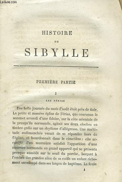 HISTOIRE DE SIBYLLE.