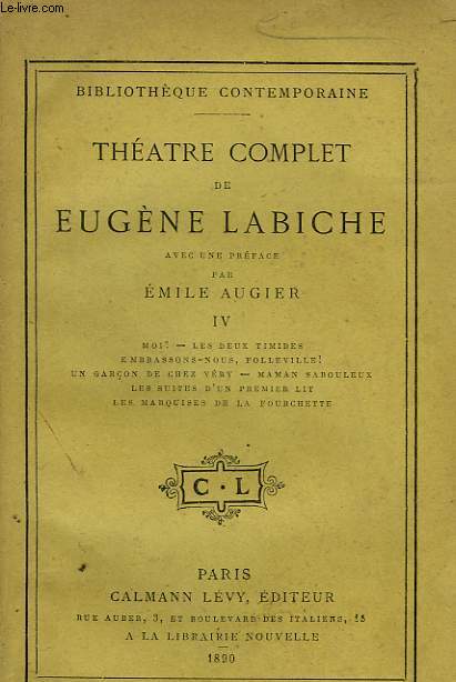 THEATRE COMPLET DE EUGENE LABICHE. TOME 4.