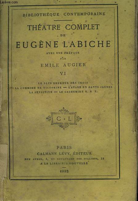 THEATRE COMPLET DE EUGENE LABICHE. TOME 6.