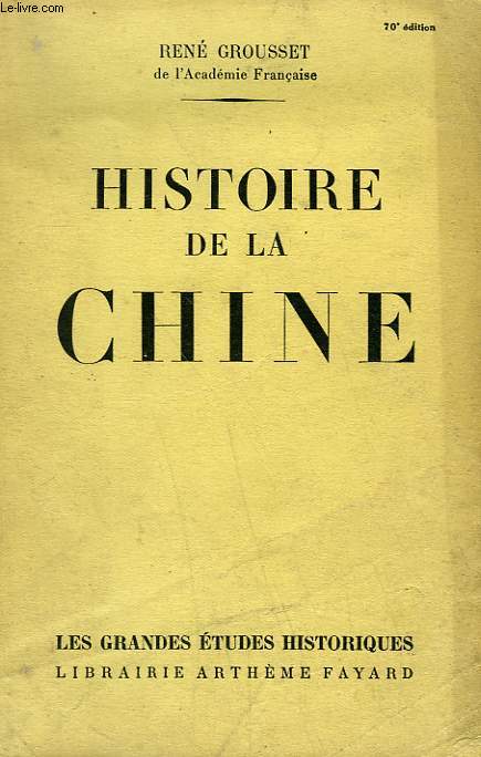 HISTOIRE DE LA CHINE.