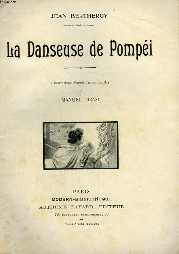 LA DANSEUSE DE POMPEI. COLLECTION MODERN BIBLIOTHEQUE.