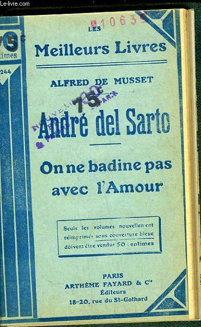 ANDRE DEL SARTO - ON NE BADINE PAS AVEC L'AMOUR