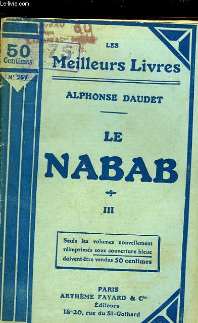 LE NABAB - MOEURS PARISIENNE - TOME 3