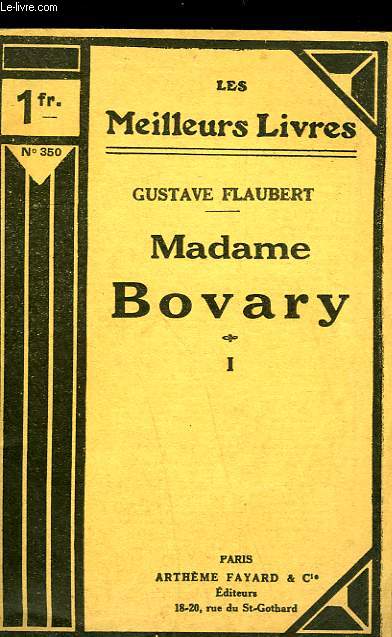 MADAME BOVARY - TOME 1