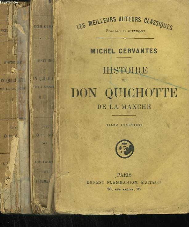 HISTOIRE DE DON QUICHOTTE DE LA MANCHE. EN 2 TOMES.