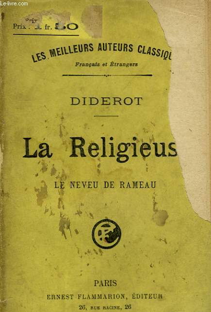 LA RELIGIEUSE. LE NEVEU DE RAMEAU.