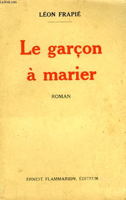 LE GARCON A MARIER.