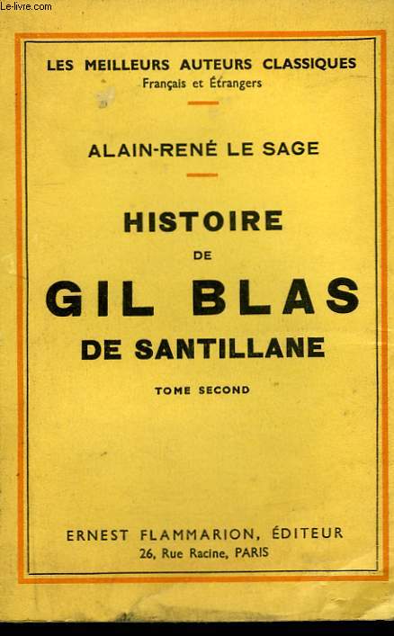 HISTOIRE DE GIL BLAS DE SANTILLANE. TOME 2.