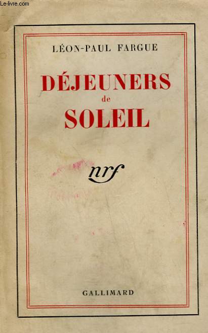DEJEUNERS DE SOLEIL.