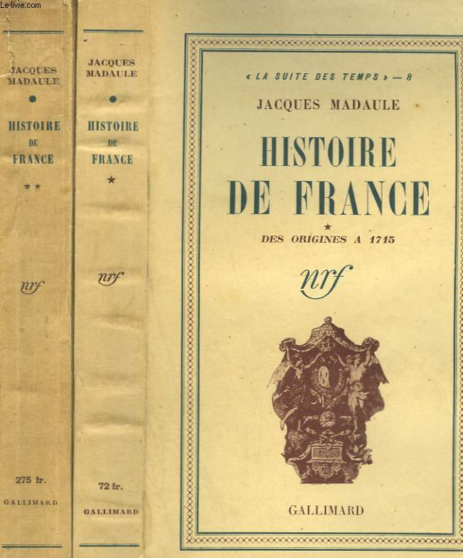 HISTOIRE DE FRANCE. EN 2 TOMES.