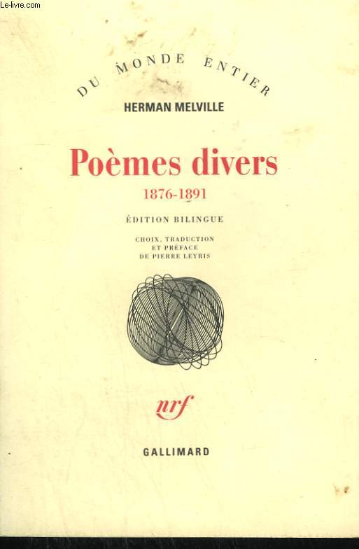 POEMES DIVERS 1876 - 1891.