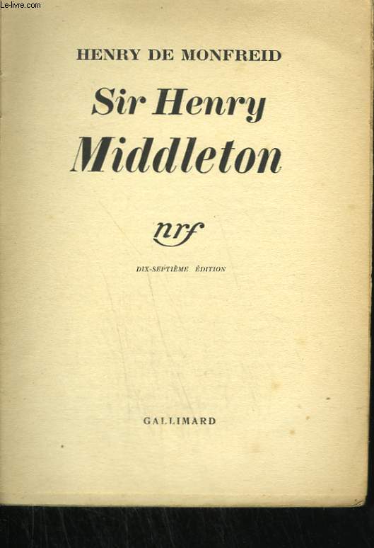 SIR HENRY MIDDLETON.