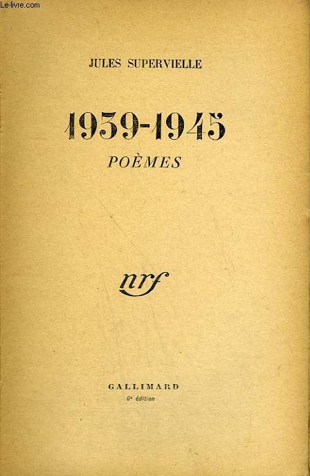 1939-1945. POEMES.