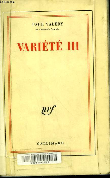 VARIETE III.