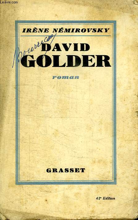 DAVID GOLDER.