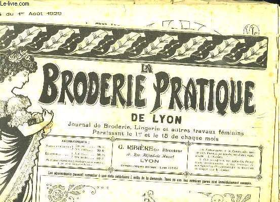 LA BRODERIE PRATIQUE DE LYON N 594 DU 1ER AOUT 1929.