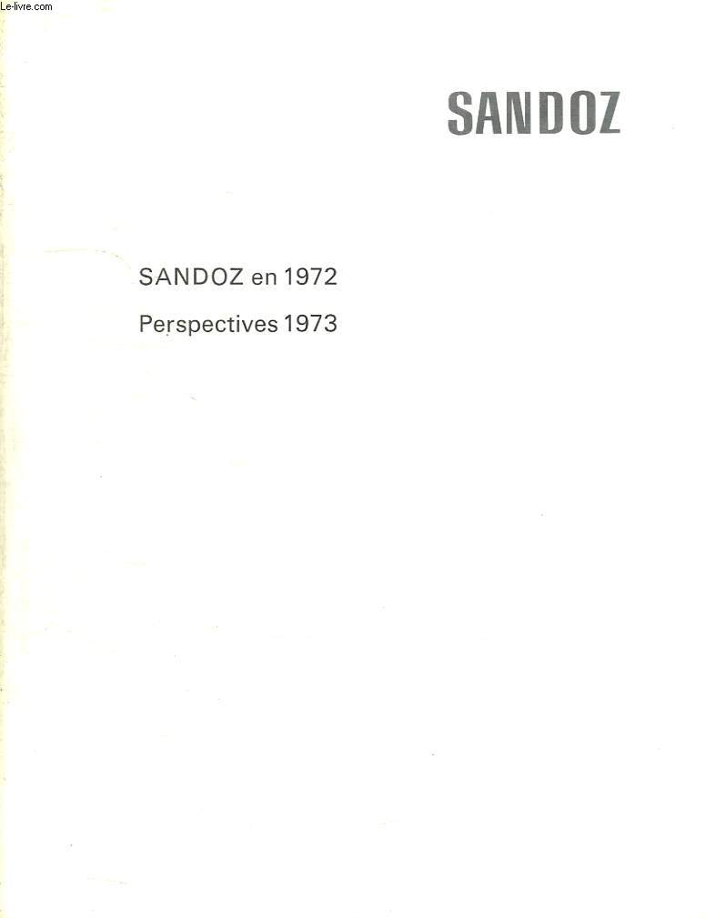 SANDOZ EN 1972. PERSPECTIVES 1973.