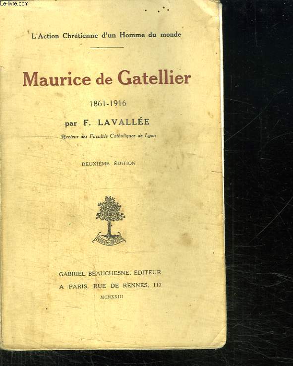MAURICE DE GATELLIER 1861 - 1916.