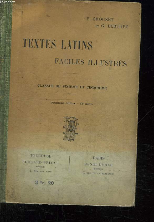 TEXTES LATINS FACILES ILLUSTRES.