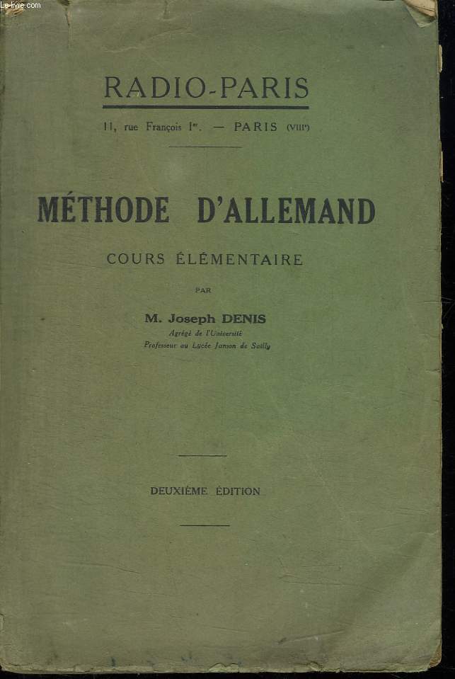 METHODE D ALLEMAND COURS ELEMENTAIRE. 2em EDITION.