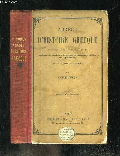 ABREGE D HISTOIRE GRECQUE. NOUVELLE EDITION.