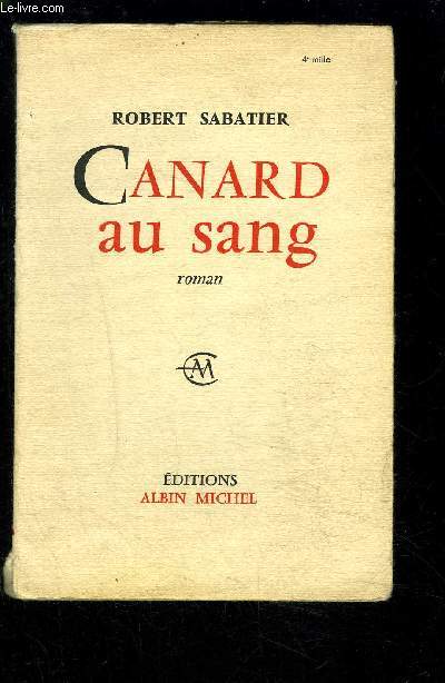CANARD AU SANG