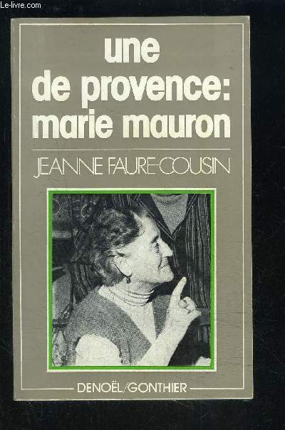UNE DE PROVENCE: MARIE MAURON