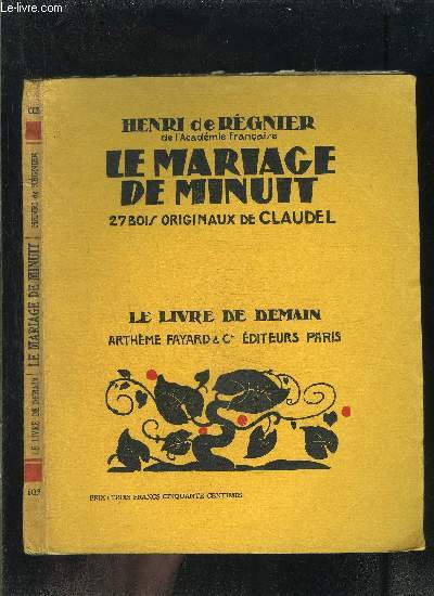 LE MARIAGE DE MINUIT- LE LIVRE DE DEMAIN N109