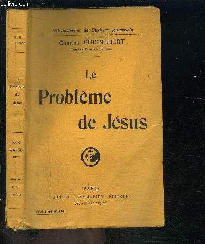 LE PROBLEME DE JESUS