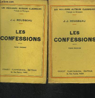 LES CONFESSIONS- 2 TOMES EN 2 VOLUMES