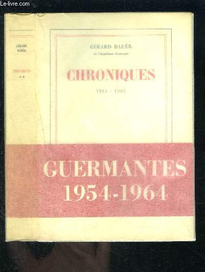 CHRONIQUES- 1954-1964