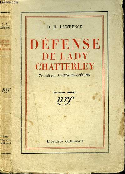 DEFENSE DE LADY CHATTERLEY