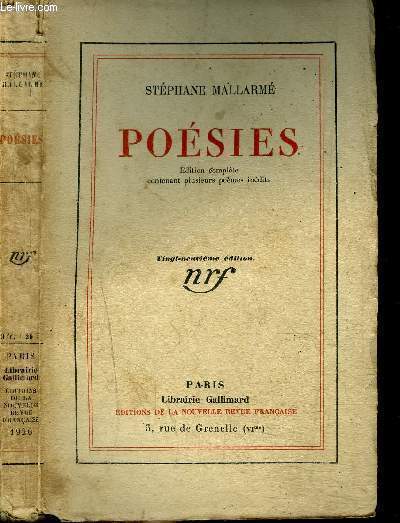 POESIES : EDITION COMPLETE CONTENANT PLUSIEURS POEMES INEDITS