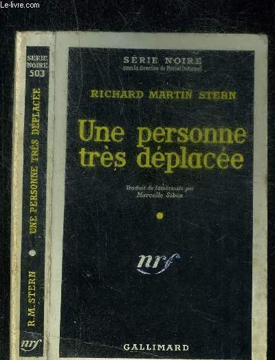 UNE PERSONNE TRES DEPLACEE - COLLECTION SERIE NOIRE 503