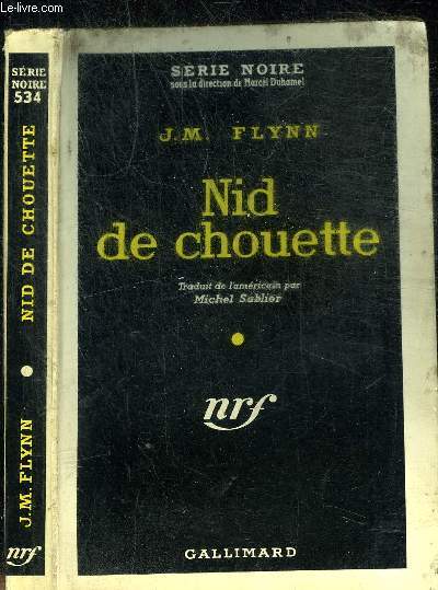 NID DE CHOUETTE - COLLECTION SERIE NOIRE 534