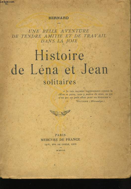HISTOIRE DE LENA ET JEAN, SOLITAIRES