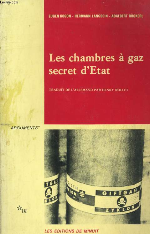 LES CHAMBRES A GAZ SECRET D'ETAT